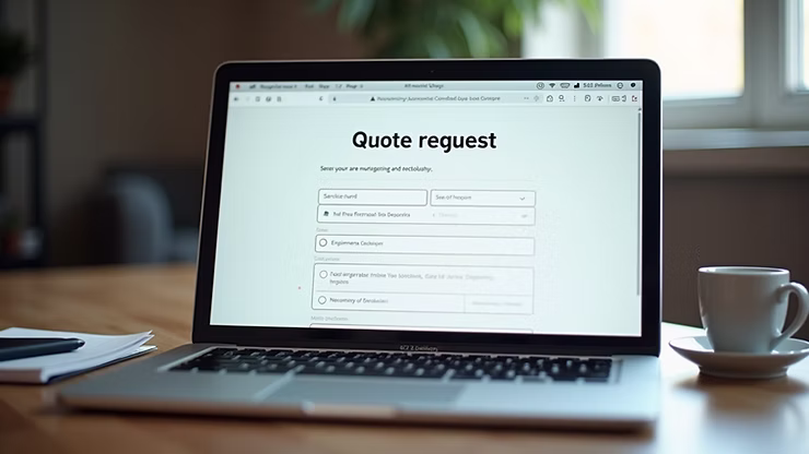 Formulaire de demande de soumission en ligne pour travaux de rénovation et entretien Kams Services